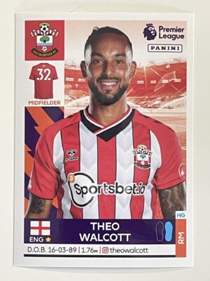 Theo Walcott Southampton Panini Premier League 2022 Football Sticker