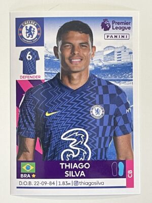 Thiago Silva Chelsea Panini Premier League 2022 Football Sticker