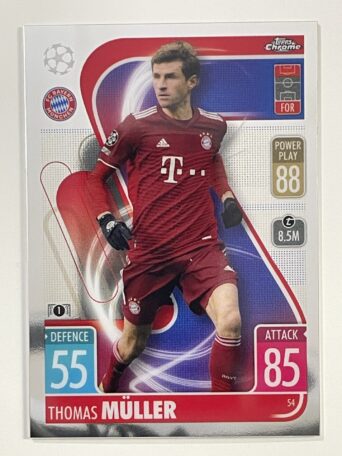 Thomas Muller Bayern Munich Topps Match Attax Chrome 2021 2022 Football Card