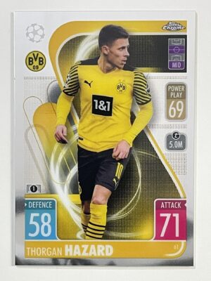 Thorgan Hazard Borussia Dortmund Topps Match Attax Chrome 2021 2022 Football Card