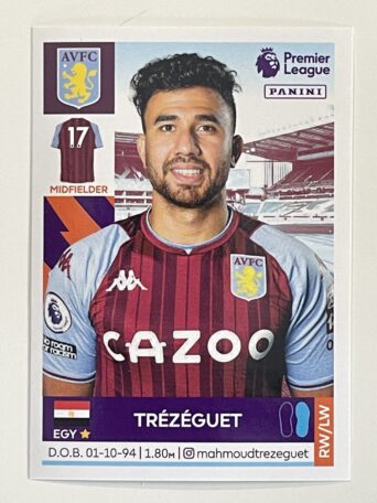 Trezeguet Aston Villa Panini Premier League 2022 Football Sticker