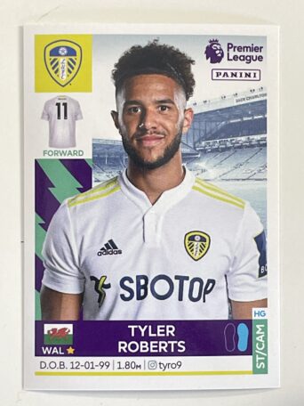 Tyler Roberts Leeds United Panini Premier League 2022 Football Sticker