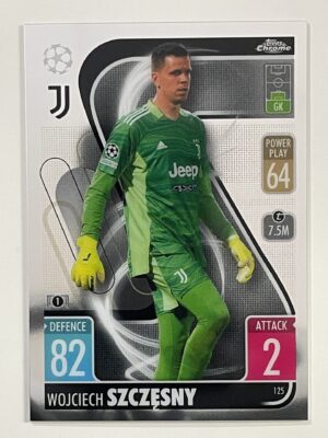 Wojciech Szczesny Juventus Topps Match Attax Chrome 2021 2022 Football Card
