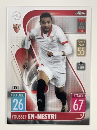 Youssef En-Nesyri Sevilla Topps Match Attax Chrome 2021 2022 Football Card