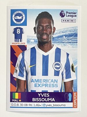 Yves Bissouma Brighton Panini Premier League 2022 Football Sticker