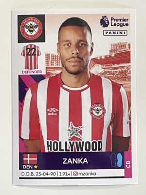 Zanka Brentford Panini Premier League 2022 Football Sticker