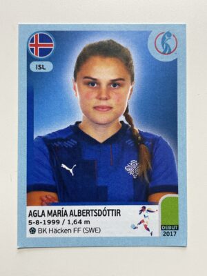 Agla Maria Albertsdottir Iceland Base Panini Womens Euro 2022 Stickers Collection