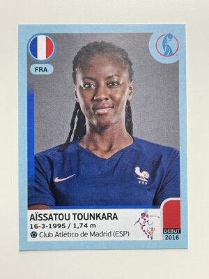 Aissatou Tounkara France Base Panini Womens Euro 2022 Stickers Collection