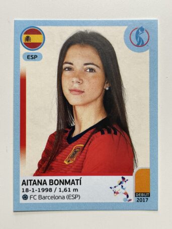 Aitana Bonmati Spain Base Panini Womens Euro 2022 Stickers Collection