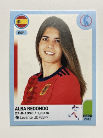 Alba Redondo Spain Base Panini Womens Euro 2022 Stickers Collection