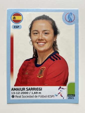 Amaiur Sarriegi Spain Base Panini Womens Euro 2022 Stickers Collection