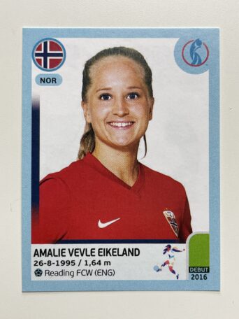 Amalie Vevle Eikeland Norway Base Panini Womens Euro 2022 Stickers Collection