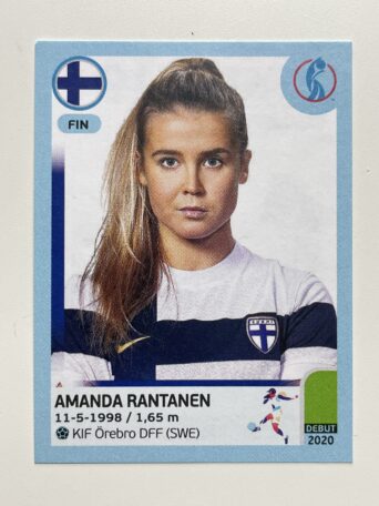 Amanda Rantanen Finland Base Panini Womens Euro 2022 Stickers Collection