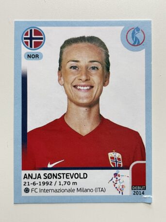 Anja Sonstevold Norway Base Panini Womens Euro 2022 Stickers Collection