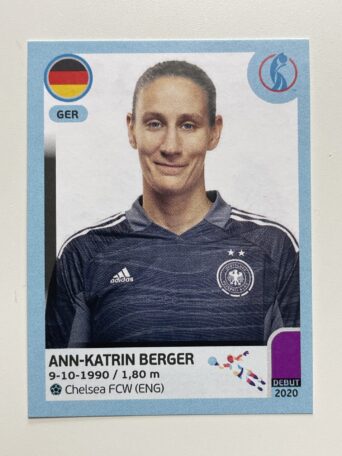 Ann-Katrin Berger Germany Base Panini Womens Euro 2022 Stickers Collection
