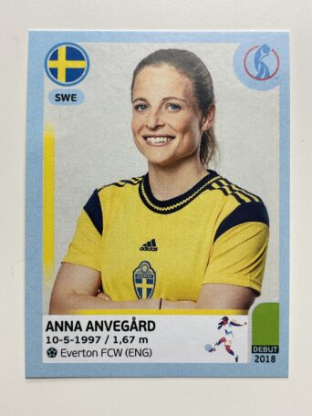 Anna Anvegard Sweden Base Panini Womens Euro 2022 Stickers Collection