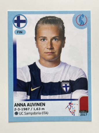 Anna Auvinen Finland Base Panini Womens Euro 2022 Stickers Collection