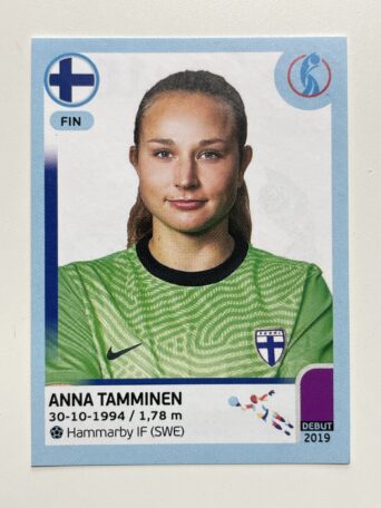 Anna Tamminen Finland Base Panini Womens Euro 2022 Stickers Collection