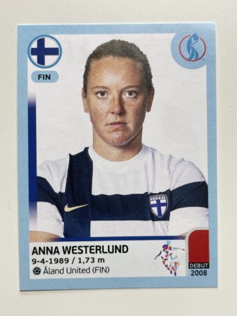 Anna Westerland Finland Base Panini Womens Euro 2022 Stickers Collection