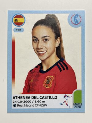 Athenea Del Castillo Spain Base Panini Womens Euro 2022 Stickers Collection