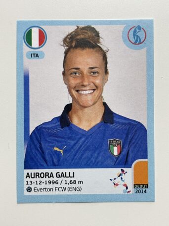 Aurora Galli Italy Base Panini Womens Euro 2022 Stickers Collection
