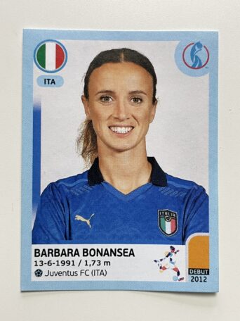 Barbara Bonansea Italy Base Panini Womens Euro 2022 Stickers Collection
