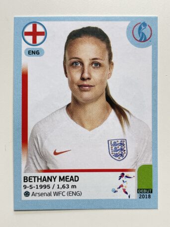 Bethany Mead England Base Panini Womens Euro 2022 Stickers Collection