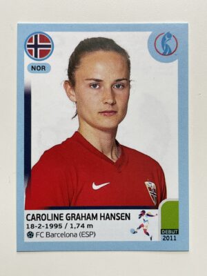 Caroline Graham Hansen Norway Base Panini Womens Euro 2022 Stickers Collection