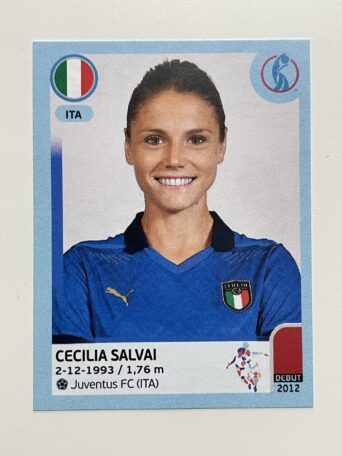 Cecilia Salvai Italy Base Panini Womens Euro 2022 Stickers Collection