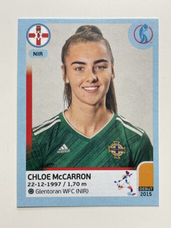Chloe McCarron Northern Ireland Base Panini Womens Euro 2022 Stickers Collection