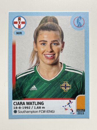 Ciara Watling Northern Ireland Base Panini Womens Euro 2022 Stickers Collection