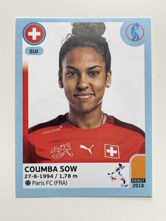 Coumba Sow Switzerland Base Panini Womens Euro 2022 Stickers Collection