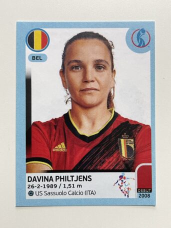 Davina Philtjens Belgium Base Panini Womens Euro 2022 Stickers Collection
