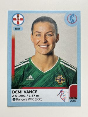 Demi Vance Northern Ireland Base Panini Womens Euro 2022 Stickers Collection