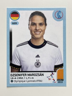 Dzsenifer Marozsan Germany Base Panini Womens Euro 2022 Stickers Collection
