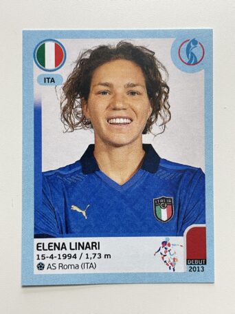 Elena Linari Italy Base Panini Womens Euro 2022 Stickers Collection