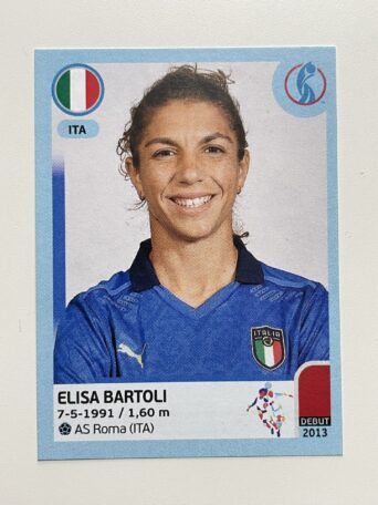 Elisa Bartoli Italy Base Panini Womens Euro 2022 Stickers Collection