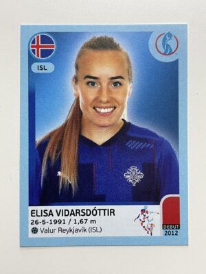 Elisa Vidarsdottir Iceland Base Panini Womens Euro 2022 Stickers Collection