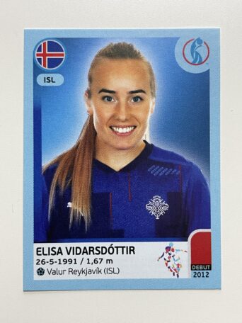 Elisa Vidarsdottir Iceland Base Panini Womens Euro 2022 Stickers Collection