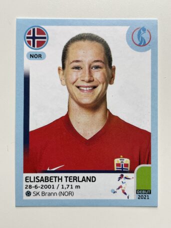 Elisabeth Terland Norway Base Panini Womens Euro 2022 Stickers Collection