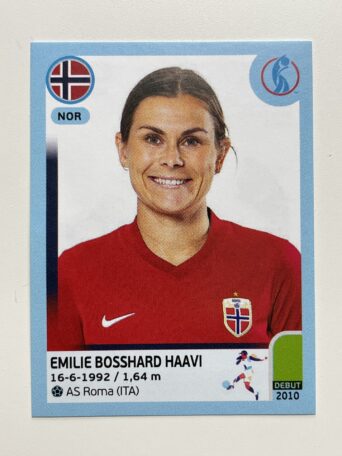 Emilie Bosshard Haavi Norway Base Panini Womens Euro 2022 Stickers Collection