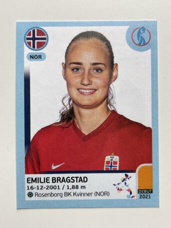 Emilie Bragstad Norway Base Panini Womens Euro 2022 Stickers Collection