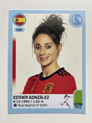 Esther Gonzalez Spain Base Panini Womens Euro 2022 Stickers Collection