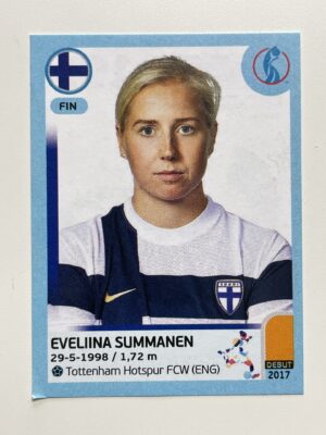 Eveliina Summanen Finland Base Panini Womens Euro 2022 Stickers Collection
