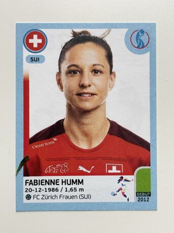 Fabienne Humm Switzerland Base Panini Womens Euro 2022 Stickers Collection