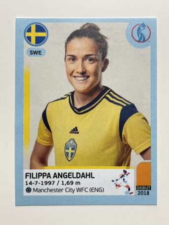 Filippa Angeldahl Sweden Base Panini Womens Euro 2022 Stickers Collection