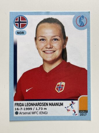 Frida Leonhardsen Maanum Norway Base Panini Womens Euro 2022 Stickers Collection