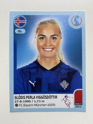 Glodis Perla Viggosdottir Iceland Base Panini Womens Euro 2022 Stickers Collection
