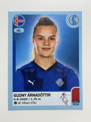 Gudny Arnadottir Iceland Base Panini Womens Euro 2022 Stickers Collection