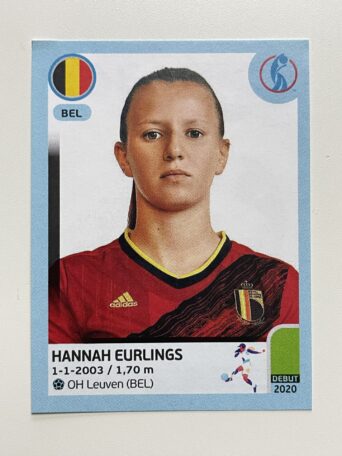 Hannah Eurlings Belgium Base Panini Womens Euro 2022 Stickers Collection